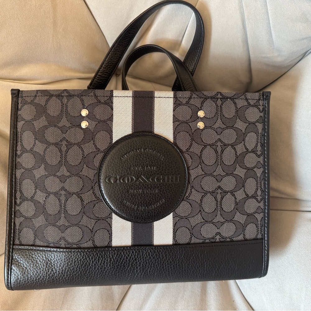 Coach Black and Gray Tote Bag